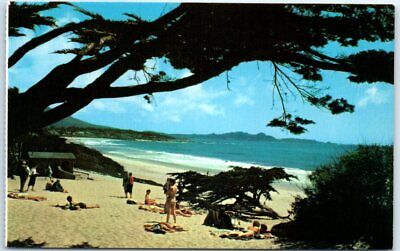Postcard Carmel#x27;s Mile Long Beach Carmel by the Sea California $7.43