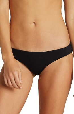 #ad Billabong 236667 Womens Cheeky Bikini Bottom Swimwear Black Size Medium $25.50