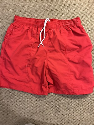 #ad Men#x27;s Waterman Board Shorts Swimsuit Swim Shorts Red Medium $11.20