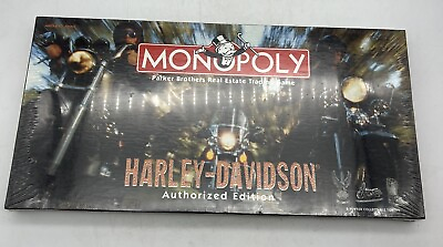 #ad Monopoly Harley Davidson Authorized Edition Game 1997 NEW Factory Sealed $39.95