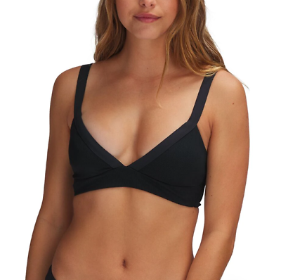 #ad L Space L73622 Women#x27;s Vera Black Bikini Top Size Medium $62.72