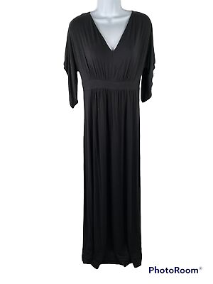#ad ISABEL MATERNITY by Ingrid amp; Isabel V Neck Split Sleeve Maxi Dress XS $14.99