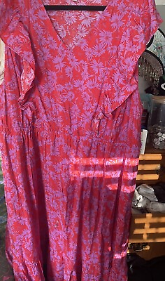 #ad Tropical Summer Dress Terra Sky. New Tags 3 X Plus Size $15.00