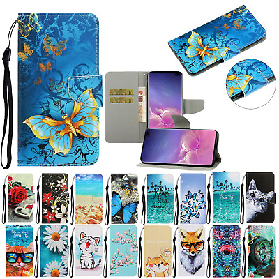Pattern Wallet Flip Stand Phone Case Cover For Samsung Galaxy Note 10 S10 Plus $11.58