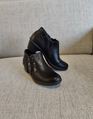 #ad Women Black Boots Booties Size 6.5 $20.00