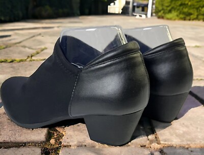 #ad Black Rivet Women’s Black Ankle Boots 8.5 Comfort Stretch $19.00