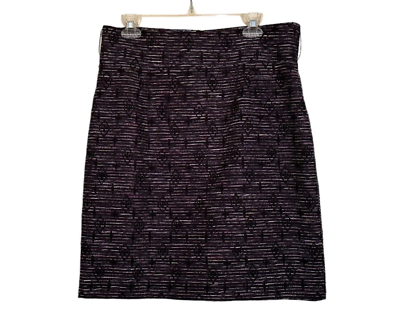 #ad Antonio Melani Purple Black Pencil Skirt Women#x27;s Size 12 Career Straight Diamond $12.97