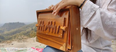 #ad 12quot; Shruti Box with 13 note Tuned 432 Hertz Padded Carry Bag Made by Teak wood $185.00
