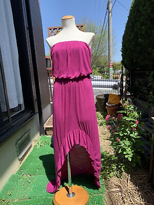 #ad Women’s Feminine Petite Summer Spring Fall Purple Sundress Semi Maxi Dress S $23.99