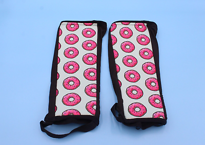 RX FIT Womens Calf Compression Sleeves Large Xtra Large Black Pink Donuts $14.85