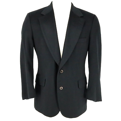 #ad Nordstrom Black Cashmere Sport Coat Jacket Size 41S Mens Loro Piana Travis Fit $129.90
