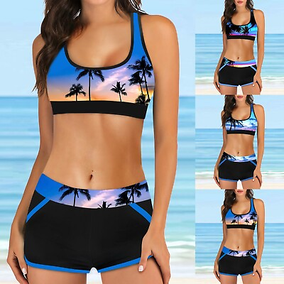#ad Print Women Swimwear Swimsuit Digital Supportive Bikini Tops for Large Bust $17.86