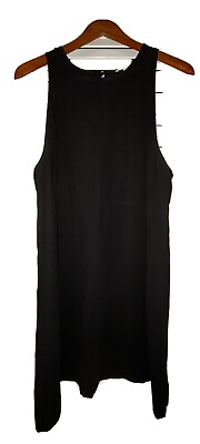 #ad Nordstrom Black Cocktail Dress with Keyhole back Size L $10.00
