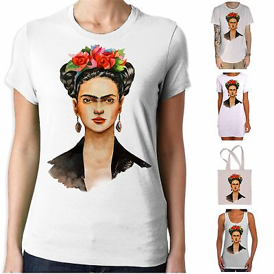 Frida Kahlo Portrait T Shirt Modern Art Hipster Vintage GBP 21.95