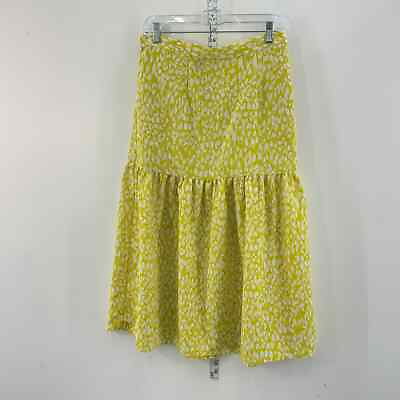 #ad Preowned Who What Wear Yellow Maxi Skirt M Polyester Womens $33.00