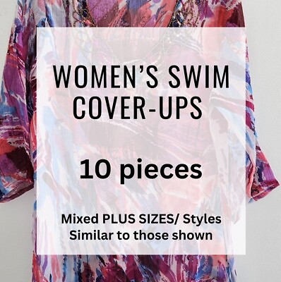 #ad Bulk lot 10pcs beach bikini cover up wholesale PLUS SIZES $50.00