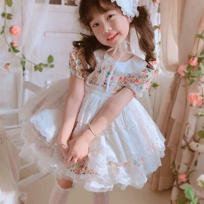 #ad Spring Summer New Girl Baby Floral Fluffy Dress Children Princess Lolita Dress $54.86