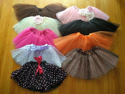 #ad Girls Tutus 3pc for $15 Ballet Dance Skirt Dress Up Party Costume Kids Age 3 8 $7.99