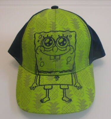 #ad New BIKINI BOTTOMS Spongebob Squarepants Toddler Boys Baseball Cap Hat Size 51cm $10.99