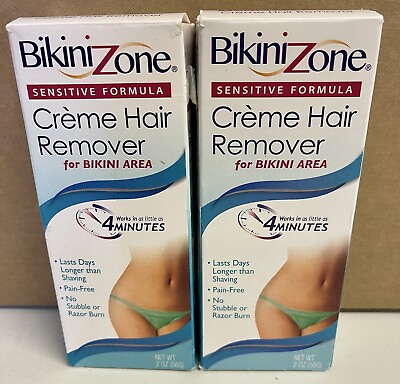 #ad Bikini Zone Crème Hair Remover – Instant Removal for 2 Ounce Pack of 2 4 Oz $28.99