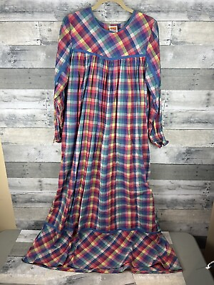 #ad Indus VTG Women’s Medium Cotton Long Sleeve Maxi Dress $65.00
