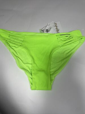 #ad #ad Tini Bikini Swimwear Swim Bikini Bottoms Key Lime Green Women Size S NWT B053 $15.00