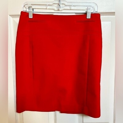 #ad Express Women’s Size 4 Red Lined Pencil Skirt $12.00
