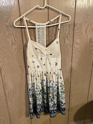 #ad Juniors Floral Short Maxi Dress Size Medium $9.99