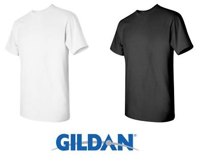 100 Gildan T SHIRT BLANK BULK LOT Black 50 Mix Match White Plain S XL Wholesale $275.62
