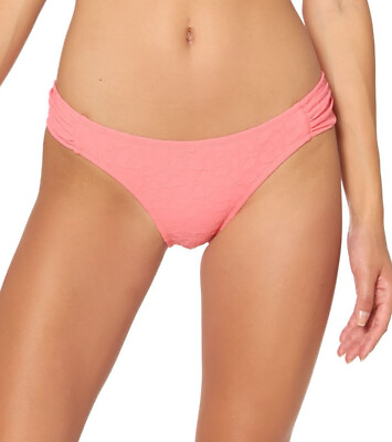 #ad Jessica Simpson Womens Size XL Rose Bay Textured Shirred Bikini Bottoms $44 851 $19.99