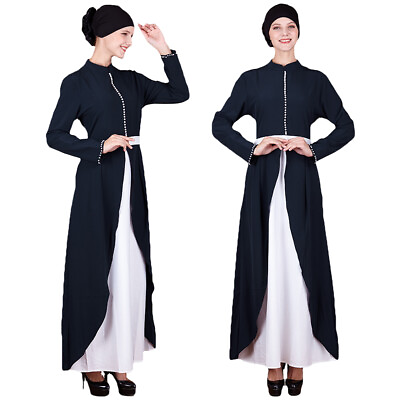 #ad Kaftan Women Muslim Abaya Long Maxi Dress Ramadan Islamic Arab Robe Abayas Party $43.19