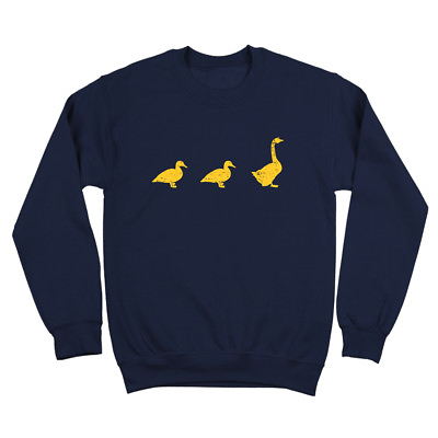 Duck Duck Goose Funny Humor Game Cute Party Navy Crewneck Sweatshirt $34.00