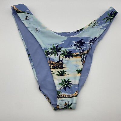 Aerie Cheekier Plus Bikini Bottom Tropics Hawaiian XXL $24.80
