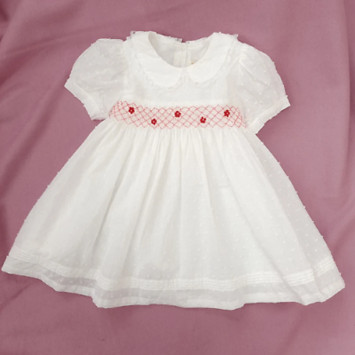 #ad white summer dresses for Girls Smocked Dress kids girl embroidery $32.50