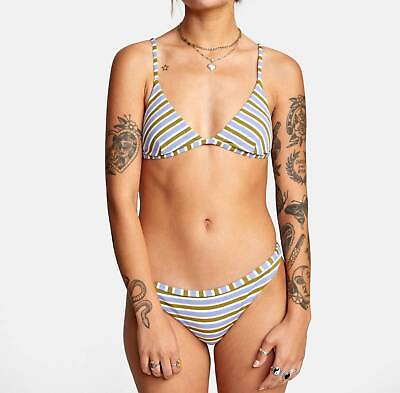 #ad Rvca For Days Medium Mid Rise Bikini Bottoms for Women Size L $45.00