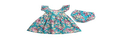 #ad baby girl summer dress with diaper cover size 9 18 months  $11.95