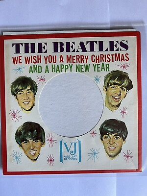 Beatles Christmas Vee Jay Picture Sleeve 1964 MINT UNCIRCULATED FROM VJ FACTORY $525.00