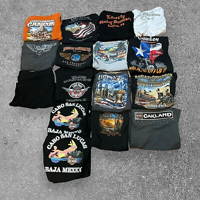 #ad Lot Of 16 Harley Davidson Shirts Mens Womens All Sizes Medium To XXL $122.85