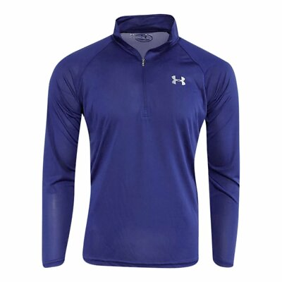 New With Tags Men#x27;s Under Armour 1 2 Zip Tech Muscle Pullover Long Sleeve Shirt $28.89