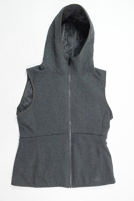 #ad The North Face Reversible Caroluna Vest Womens Large Gray Full Zip Fleece Hooded $23.97