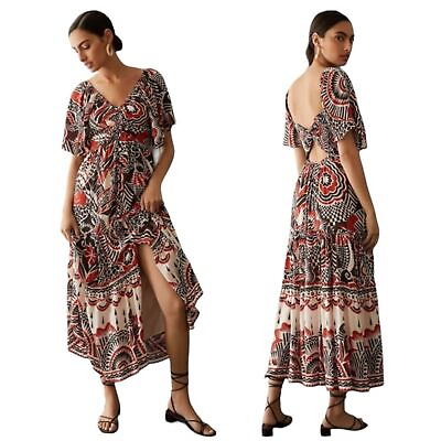 #ad Anthropologie Tiered Maxi Dress size XL $100.00