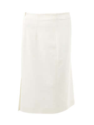 #ad Lardini Elegant White Pencil Skirt $259.00