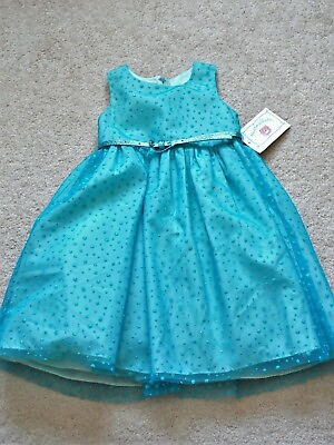 #ad Marmellata Girls#x27; Blue Sleeveless Special Occasion Holiday Dress Size 4 $14.99