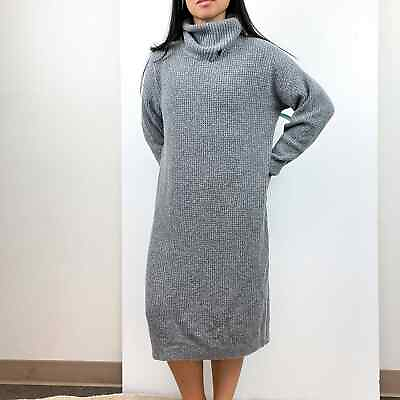 #ad NWT Abound Nordstrom Size S Turtleneck Midi Sweater Dress Gray $20.00