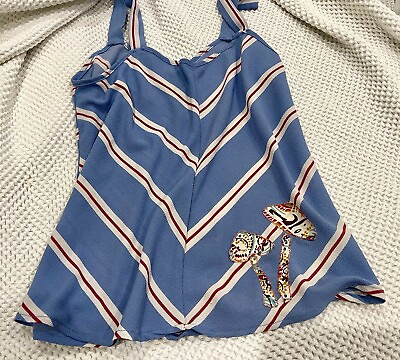 #ad “Grateful Seams Custom Boho Top XS Handmade Vintage Patch Summer Wear” $9.00