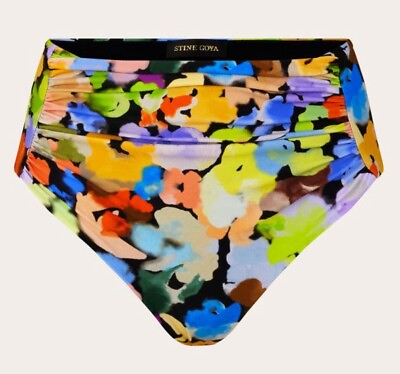 #ad Stine Goya Aspen Bikini Bottom In Airbrush At Night Sz M New W O Tag $74.00