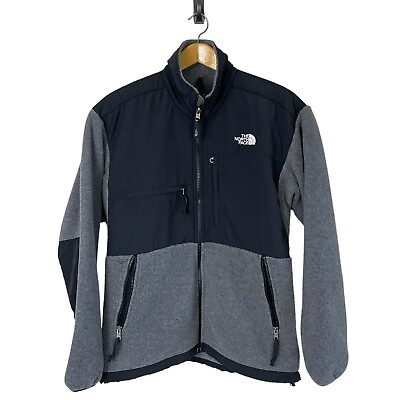 #ad The North Face Denali Jacket Men’s Large L Polartec Fleece Full Zip Grey Black $89.00