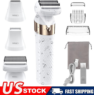 #ad #ad 3 in 1 Electric Painless Razor Bikini Trimmer Rechargeable Hair Shaver for Women $19.75