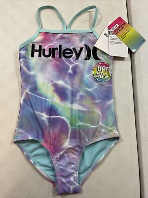 #ad Little Girl’s Hurley One Piece Swimsuit Colorful Pick Size $9.99