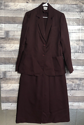 #ad #ad Spiegel 2 pc. Business Suit Jacket amp; Skirt Deep Maroon Size 14 $24.88